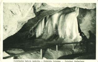 Dobsina, Jégbarlang - 2 old postcards, ice cave