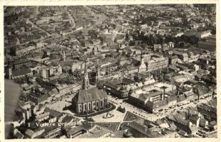 Kolozsvár - 3 db régi városképes lap: Fellegvár, Erzsébet híd, sétatéri kioszk, kettőn speciális bél...