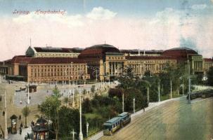 Leipzig, Hauptbahnhof / railway station, tram (fa)