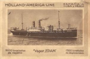 Holland-America Line, Vapor SS Edam (EB)