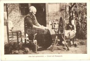 Dutch spinning woman from Nunspeet