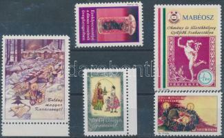 Okmánybélyeg Szakosztály 5 db klf levélzáró