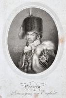 Johann Georg Mansfeld (1772-1817): Georg. Prinzregent von England. Wien bey Artaria. cca 1800. IV. Györgyöt ábrázoló metszet, papír, jelzett a dúcon. Sarkok viseletes állapotban. 25x18cm 