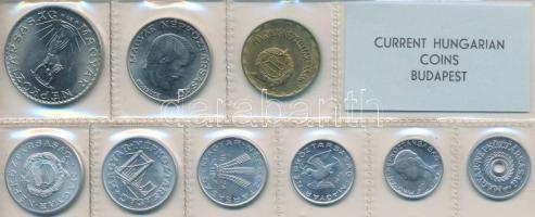 1974. 2f-10Ft 9db klf érmés forgalmi sor fóliatokban T:1