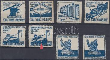 Habsburg ellenes propaganda 8 db levélzáró