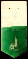 Zsolnay Budavári Nagyboldogasszony templom 1245-2006 feliratú sorszámozott tetőcserép, 35x14 cm