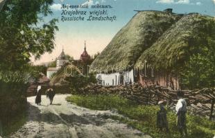 Russische Landschaft / Russian village, folklore (fa)