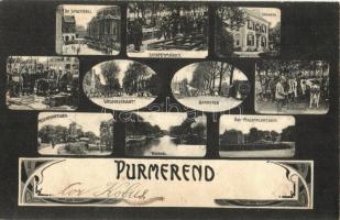 Purmerend, Schapenmarkt, Koemarkt, Jaagweg, Westerstraat, Beemster / market place, street (fl)