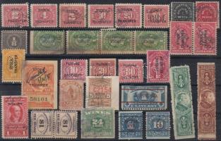 109 db régi USA okmánybélyeg sok jobbal 5 berakólapon