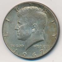 Amerikai Egyesült Államok 1967. 1/2$ Ag "Kennedy" T:2 USA 1967. 1/2 Dollar Ag "Kennedy" C:XF