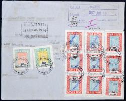 1937 Illetőségi bizonyítvány Gyula városi okmánybélyegekkel