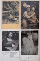 Gyűrűs képeslap album 40 db RÉGI színészlappal (29,5 cm x 25 cm) / Postcard album with 40 old motive...