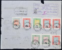 1937 Illetőségi bizonyítvány Gyula városi okmánybélyegekkel