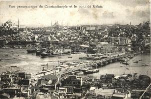 Constantinople, Galata bridge, ships (fa)