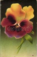 22 db RÉGI főleg használatlan motívumlap pár lithoval; virág / 22 old mostly unused motive cards wit...