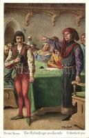 Brothers Grimm's The Pied Piper of Hamelin s: O. Herrfurth - 4 old postcards