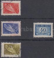 Siess, adj, segíts segélybélyeg 10f, 20f, 40f, 50f