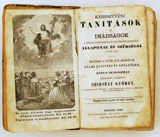 Szikszay György: Keresztyéni tanitások és imádságok a keresztyén embernek külön-különféle állapotai és szükségei szerint. Pesten, 1868, Bucsánszky Alajos tulajdona. Félbőr kötésben, viseltes állapotban.