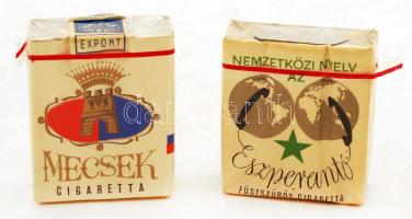 Magyar cigaretta, bontatlan, 2 doboz: Mecsek, Eszperantó