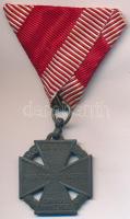 1916. "Károly-Csapatkereszt" cink kitüntetés mellszalaggal T:2 Hungary 1916. "Karl Troop Cross" zinc decoration with ribbon C:XF