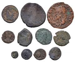 11db-os római bronz- és rézpénz tétel T:vegyes 11pcs of Roman bronze and copper coins C:mixed