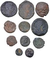 11db-os római bronz- és rézpénz tétel T:vegyes 11pcs of Roman bronze and copper coins C:mixed