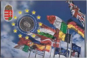 2004. 50Ft "Magyarország az EU tagja" elsőnapi veret sorszámozott emléklapon T:BU