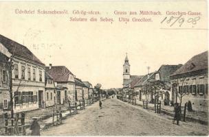 Szászsebes, Mühlbach; Görög utca / street