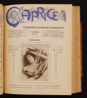 1902 Caprice, Humoristisch-Satyrisches Wochenblatt, I. Jahrgang Nr. 21-39., az hetilap több száma kö...