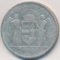 1930. 5P Ag "Horthy jobbra" T:3 Adamo P8