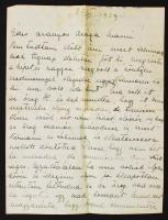 1929 Horthy Paulette (1903-1940) levele édesanyjának, Horthy Miklósné Purgly Magdolnának (1881-1959) amelyben beszámol időtöltéséről, az alsó-ausztriai Semmeringből postán elküldve