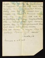 1929 Horthy Paulette (1903-1940) levele édesanyjának, Horthy Miklósné Purgly Magdolnának (1881-1959)...