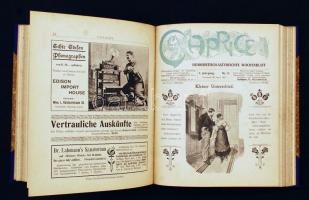 1902 Caprice, Humoristisch-Satyrisches Wochenblatt, I. Jahrgang Nr. 1-20., az hetilap több száma kön...