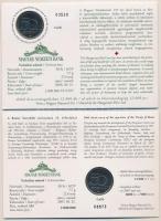 2006. 50Ft "125 éves a Magyar Vöröskereszt" elsőnapi veret számozott emléklapon + 2007. 50...