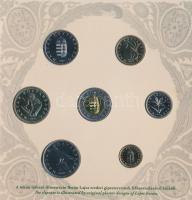 2007. 1Ft-100Ft 8klf db, szettben, benne "Berán Lajos és a pengő" Ag emlékérem (10g/0.999/...