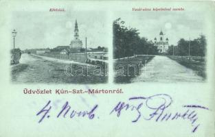 1899 Kunszentmárton, Kőrös híd, templom, Vasút utca, kápolna