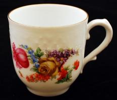 3 db Bavaria mokkás csésze + különböző aljak, jelzettek, hibátlanok