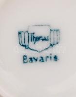 3 db Bavaria mokkás csésze + különböző aljak, jelzettek, hibátlanok