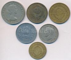 Vegyes: Nagy-Britannia 1948. 1Sh Cu-Ni "VI. György" + 1957. 2Sh Cu-Ni "II. Erzsébet&q...