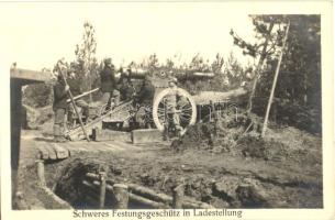 1915 Schweres Festungsgeschütz in Ladestellung / WWI K.u.K. artillery