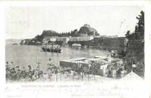 Corfu, Citadelle du Nord, steamship (Rb)