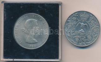 Nagy-Britannia 1965. 1C "Sir Winston Churchill" eredeti tokban + 1977. "Ezüst Jubileu...