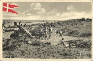 Grena, Badestrand / beach, flag