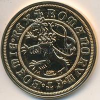 DN "Történelmi aranypénzek - IV. Károly 1355. 10 Dukát" aranyozott Cu-Zn utánveret "C...