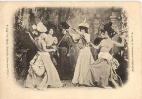 Fencing ladies, erotic, Collection parisienne, le Duel 4. (EK)