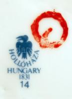 Hóllóházi Szász Endre által tervezett porcelán váza, hibátlan, jelzett, m: 20 cm