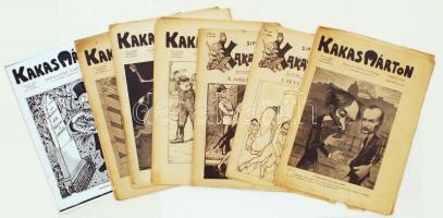 1900-1903 Kakas Márton, Sipulusz Lapja, korabeli, humoros, kiadvány 6 szám (2-3 oldal pótolt)