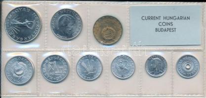 1971. 2f-10Ft 9db klf érmés forgalmi sor fóliatokban T:1