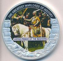 Libéria 2009. 5$ ezüstözött Cu "Nagy Hadvezérek / Árpád fejedelem" T:PP 
Liberia 2009. 5 D...