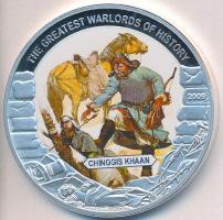 Libéria 2009. 5$ ezüstözött Cu "Nagy Hadvezérek / Dzsingisz kán" T:PP 
Liberia 2009. 5 Dol...